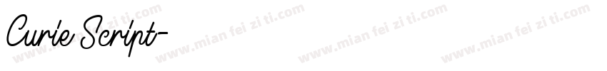 Curie Script字体转换